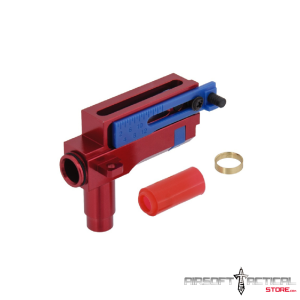 CNC Aluminum Tactical AK Hop-Up w/ Polymer Buckling - RED by Lancer Tactical