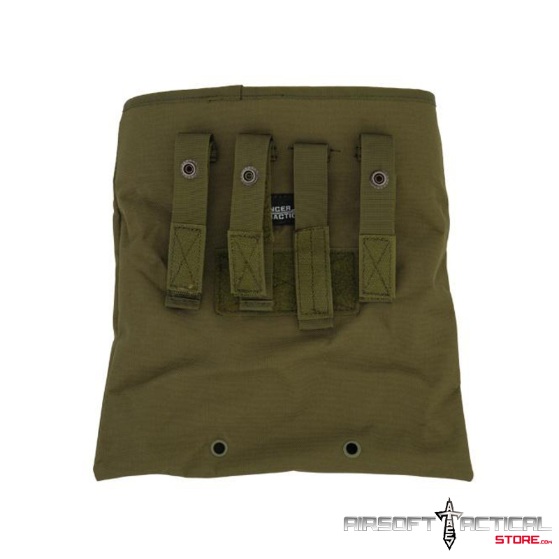 Nylon Large Foldable Dump Pouch - OD GREEN by Lancer Tactical - Imagen 2