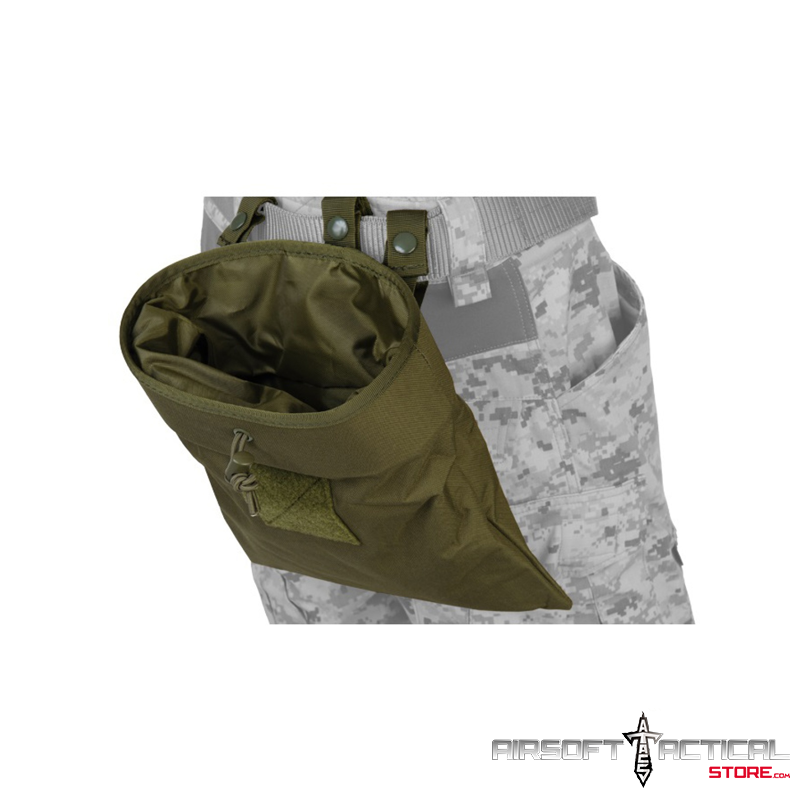 Nylon Large Foldable Dump Pouch - OD GREEN by Lancer Tactical - Imagen 3