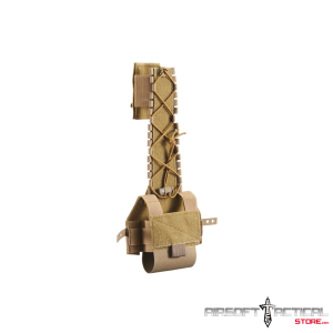 Laser Cut Helmet Cover w Night Vision Pocket - TAN by Lancer Tactical