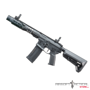 SLR SD  Gen 3 AEG Airsoft Rifle w/ Licensed SLR Handguard & Mock Suppressor - (Black) - 9" by Lancer Tactical