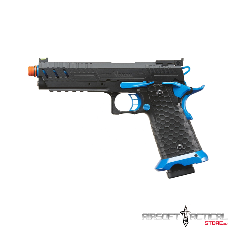 Hi-Capa CS Vengeance 5.1 GBB Pistol – BLACK/BLUE by Vorsk Airsoft
